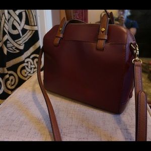 Fossil Rachel Satchel / Camera Bag - Burgundy